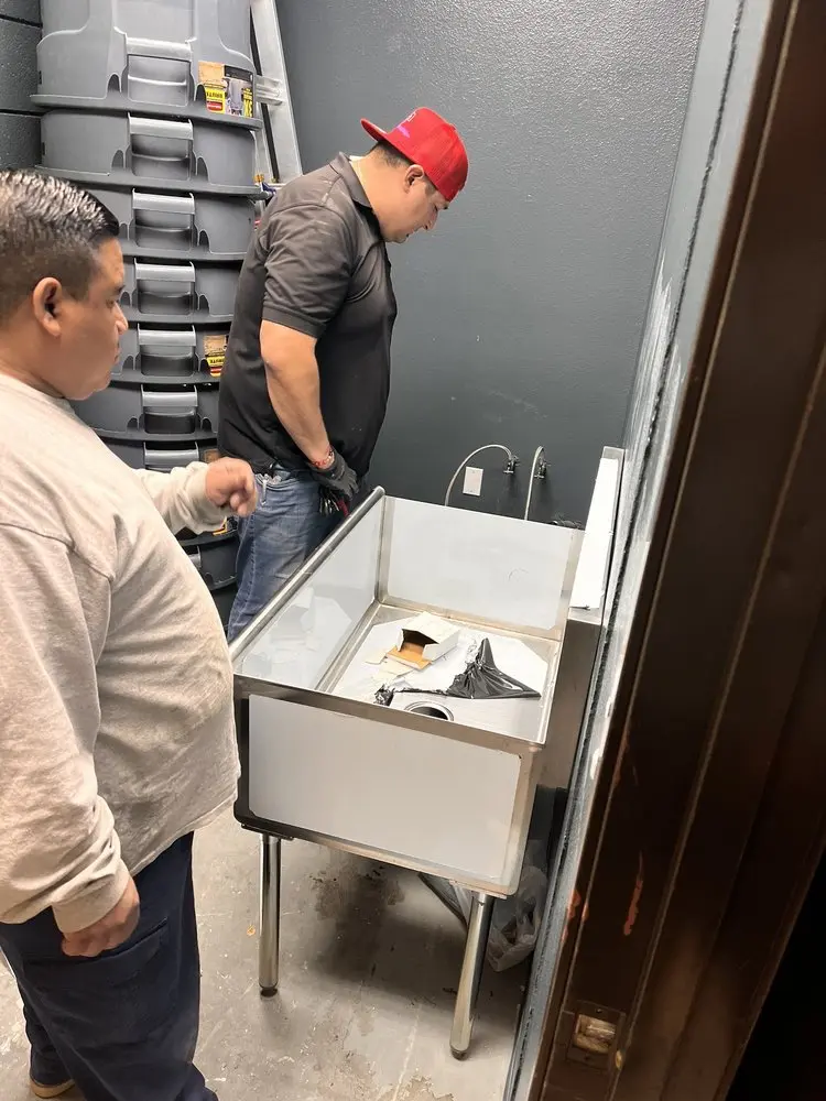 Commercial plumbing and sink installation in Southeast Community
